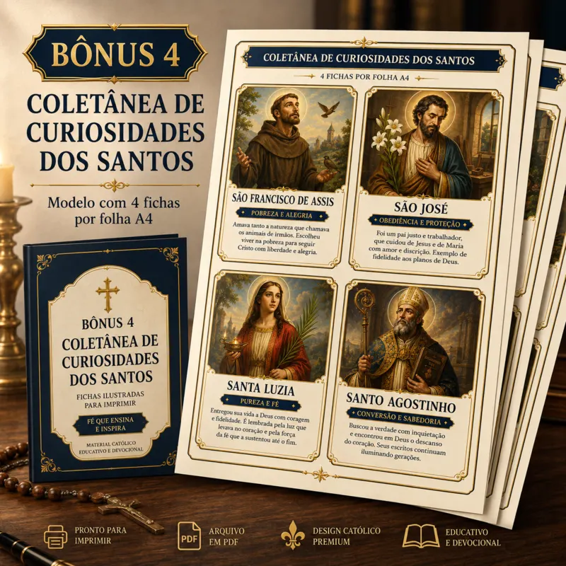 Coletânea de curiosidades dos santos